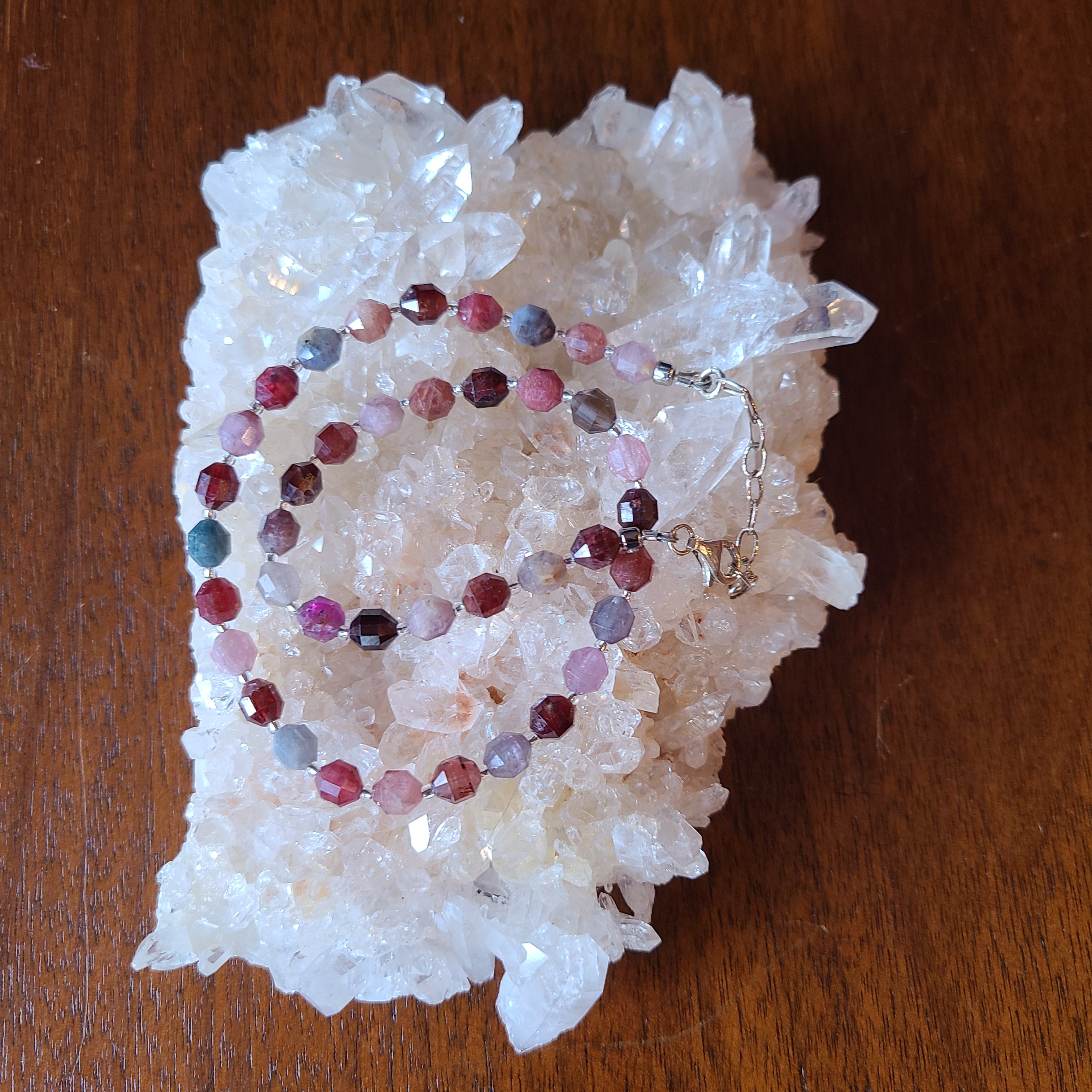 Spinel Energy Prism Double Wrap Bracelet / Necklace