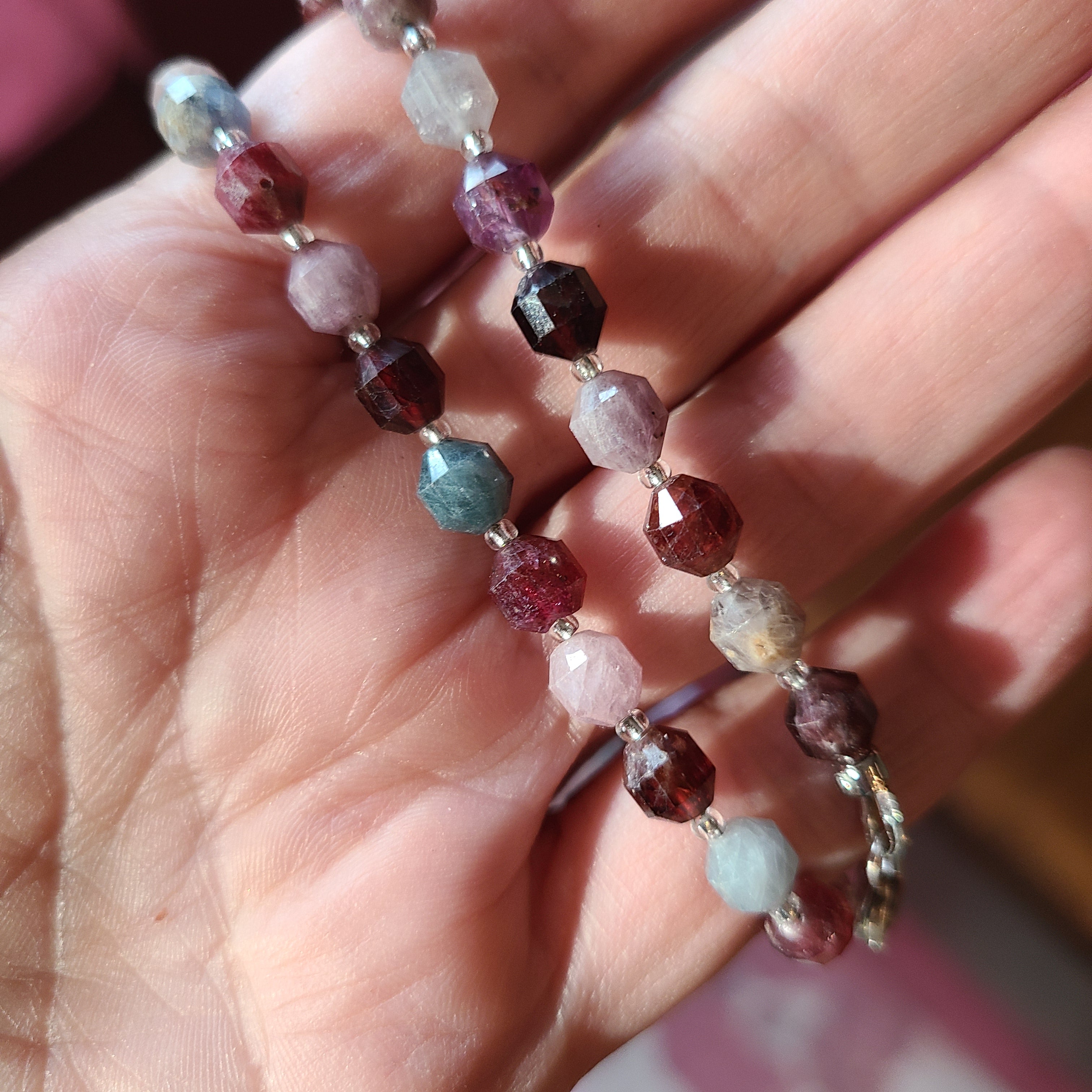 Spinel Energy Prism Double Wrap Bracelet / Necklace